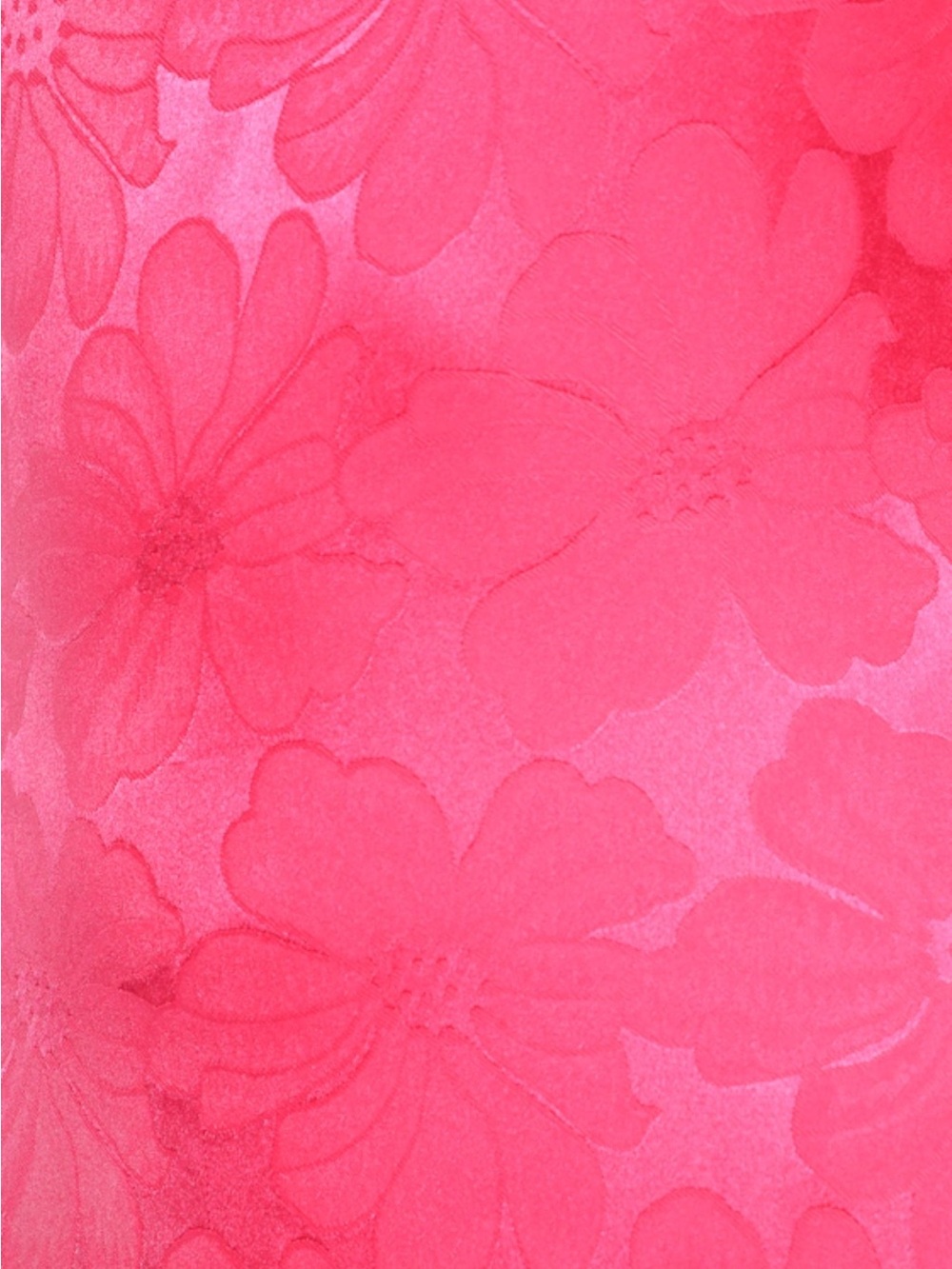 Lulu's Chasing Desire Hot Pink Satin Jacquard One-Shoulder Maxi Dress - Picture 9 of 9